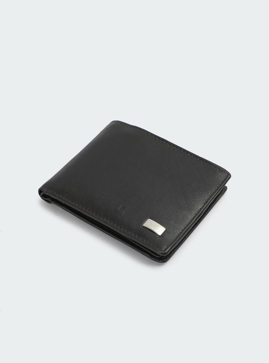 Men Solid Two Fold Wallet