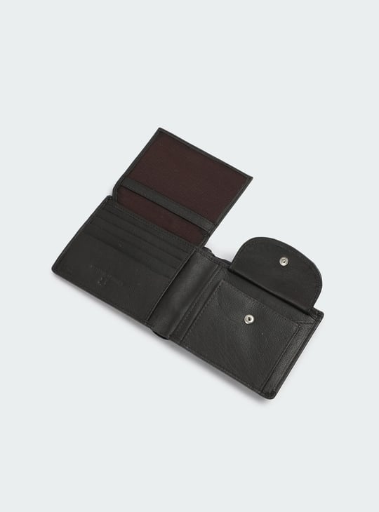Men Solid Two Fold Wallet