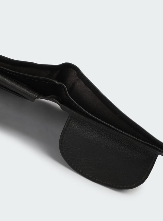 Men Solid Two Fold Wallet