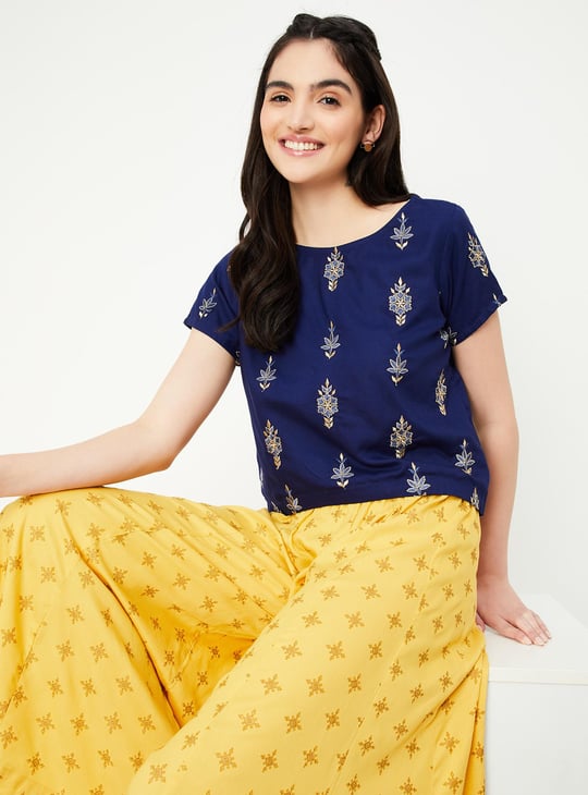Women Embroidered Ethnic Top