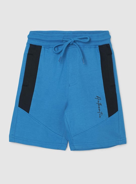 Boys Colourblocked Knit Shorts