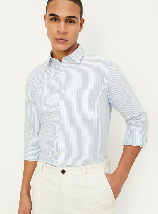 Men Striped Regular Fit Casual Shirt
