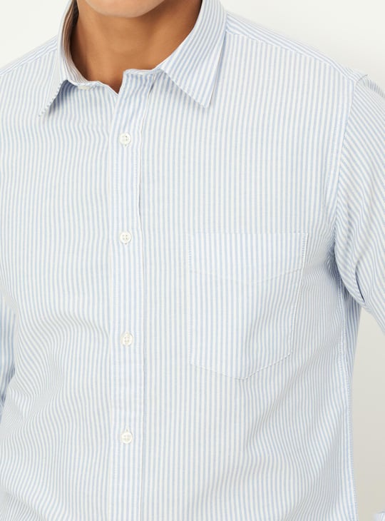 Men Striped Regular Fit Casual Shirt
