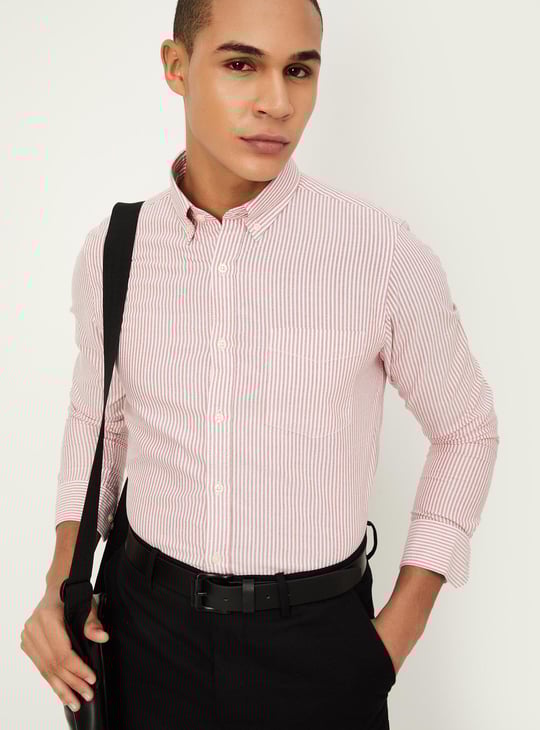 Men Striped Regular Fit Casual Shirt