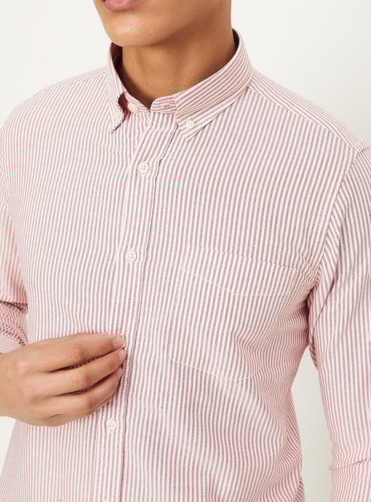 Men Striped Regular Fit Casual Shirt