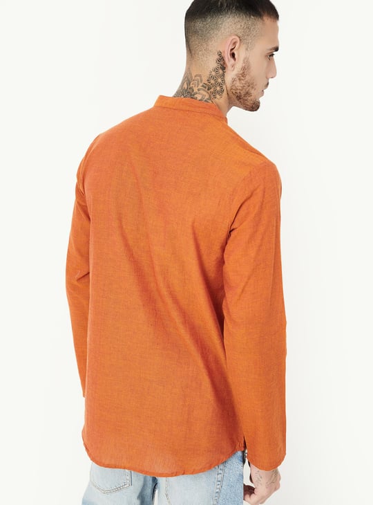Men Solid Short Kurta