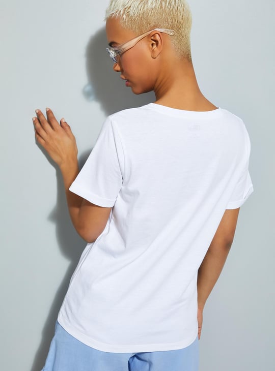 URB_N Women Zodiac Printed T-shirt