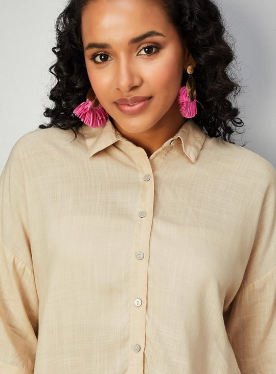 Women Solid Belted Co-Ord Set