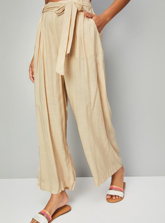 Women Solid Belted Co-Ord Set