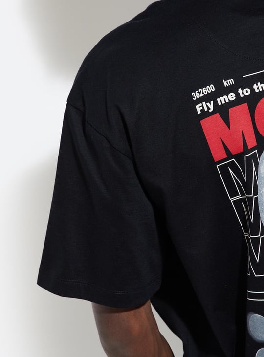 URB_N Men NASA Back Print Oversized T-shirt
