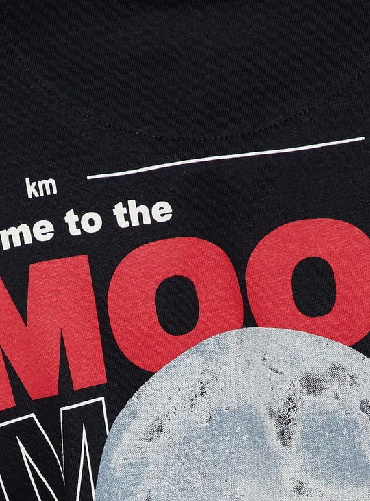 URB_N Men NASA Back Print Oversized T-shirt