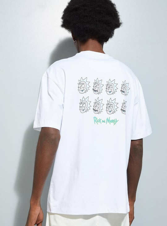 URB_N Men Oversized Rick & Morty T-shirt