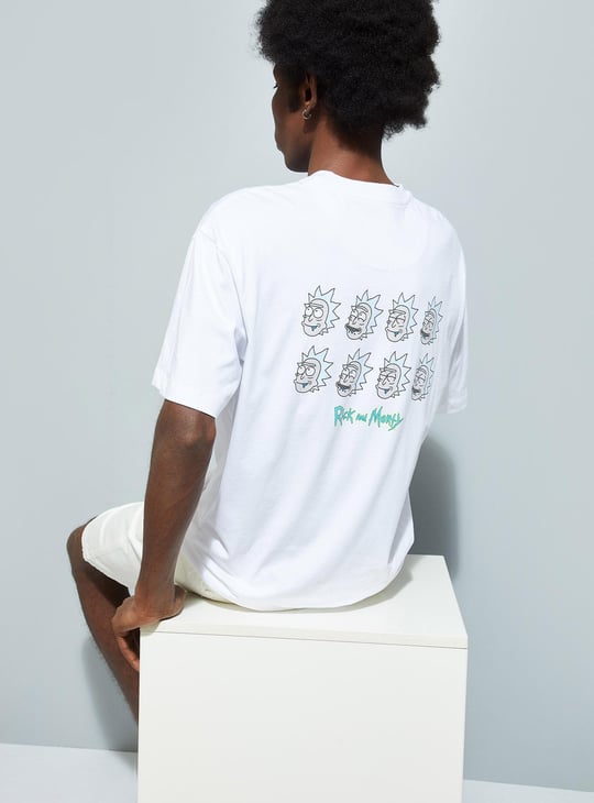 URB_N Men Oversized Rick & Morty T-shirt