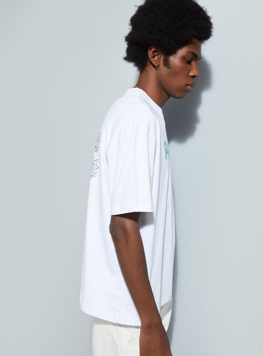 URB_N Men Oversized Rick & Morty T-shirt
