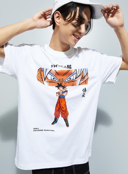 URB_N Men Oversized Dragon Ball-Z T-shirt