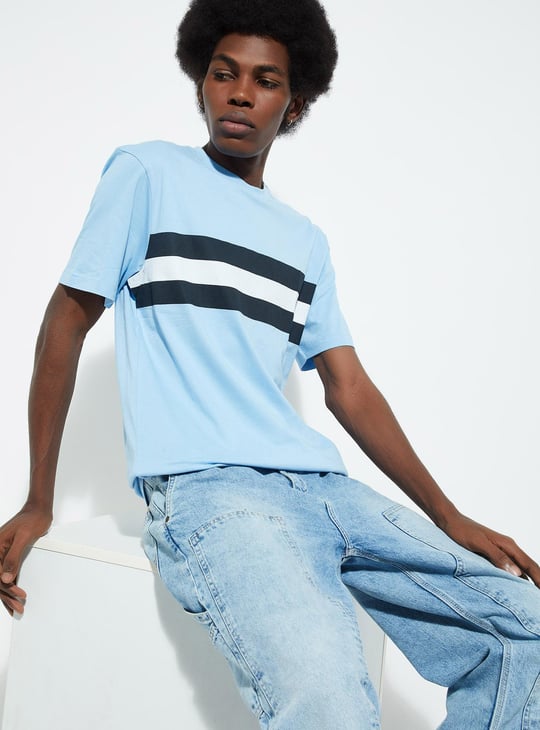 URB_N Men Slim Fit Striped T-shirt