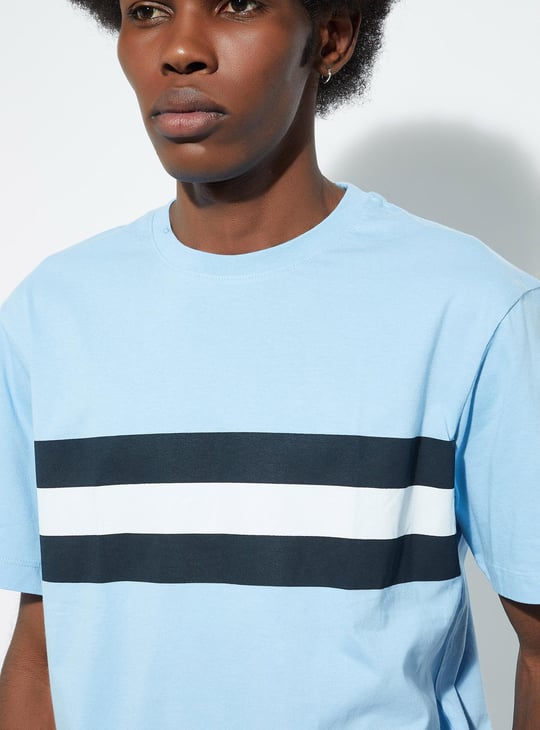 URB_N Men Slim Fit Striped T-shirt