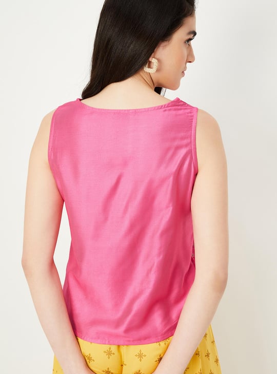 Women Embroidered Ethnic Top