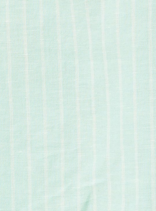 Men Regular Fit Striped Casual Linen Shirt