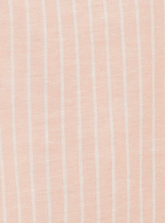 Men Regular Fit Striped Casual Linen Shirt