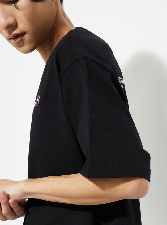 URB_N Men Oversized Back Printed T-shirt