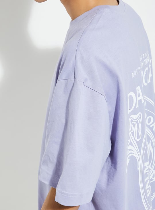 URB_N Men Oversized Back Printed T-shirt