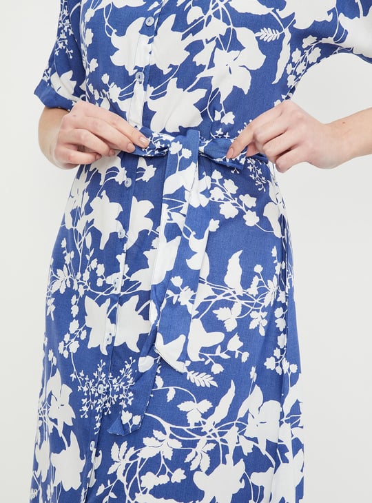 Women Printed Shirt Dress Printed