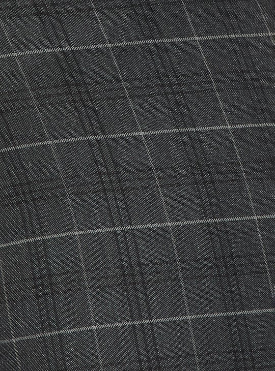 Men Checked Ultra Slim Formal Trousers