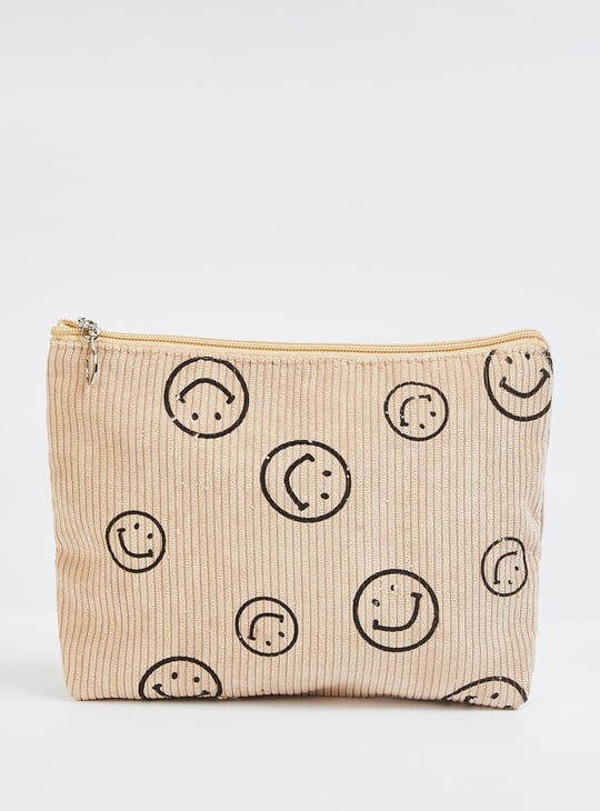 Women Smiley Printed Pouch