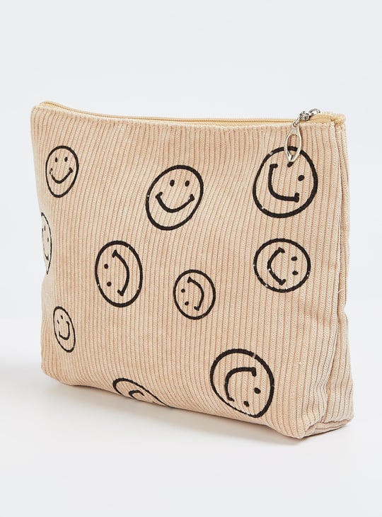 Women Smiley Printed Pouch
