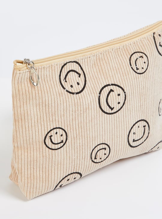 Women Smiley Printed Pouch