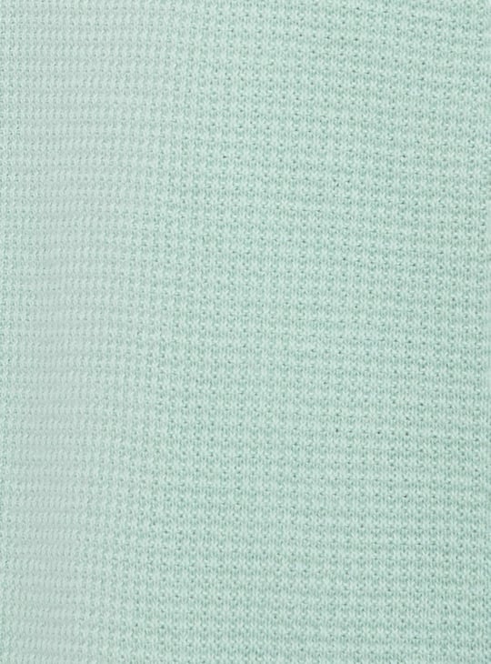 Men Slim Fit Flat Knit Polo T-shirt