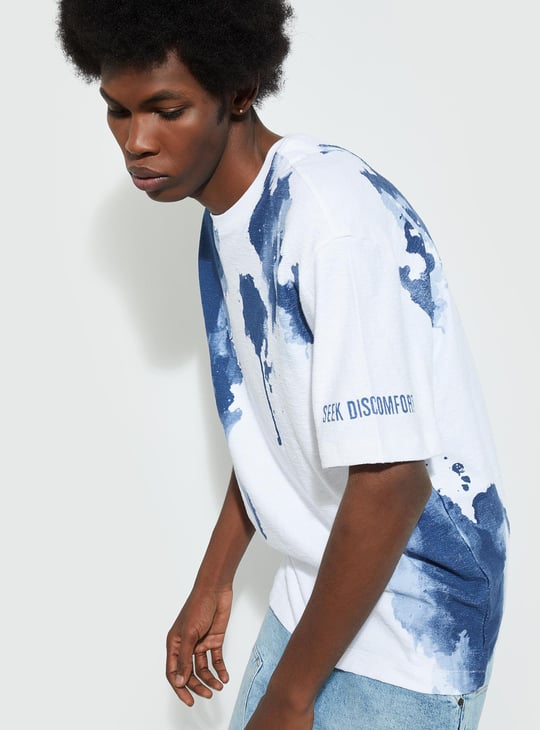 URB_N Men Oversized Tie & Dye T-shirt