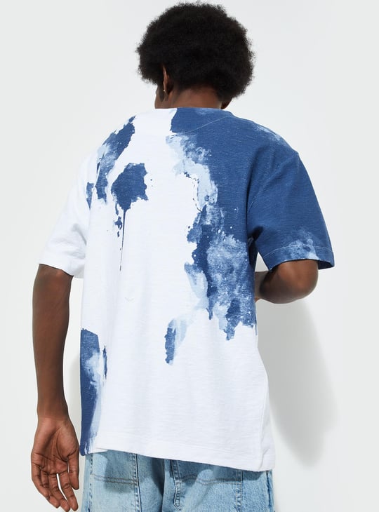 URB_N Men Oversized Tie & Dye T-shirt