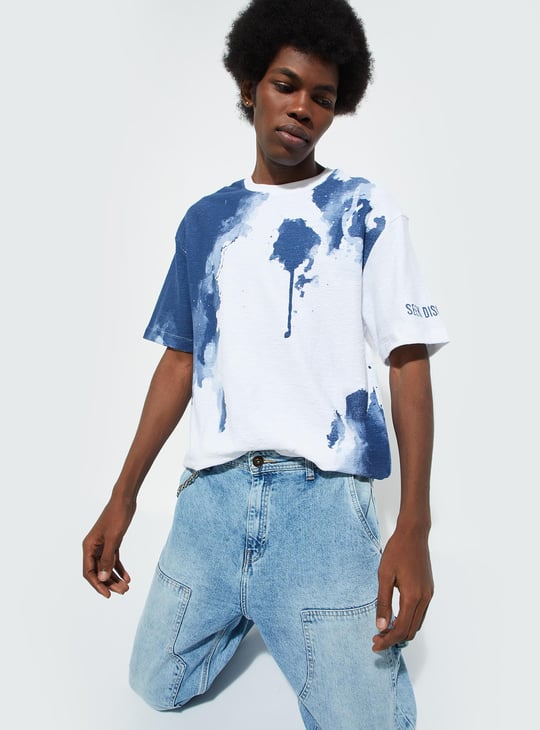 URB_N Men Oversized Tie & Dye T-shirt