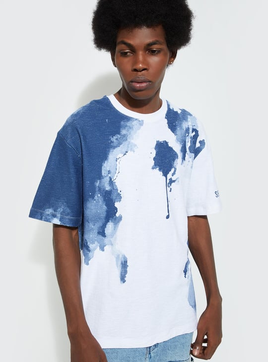 URB_N Men Oversized Tie & Dye T-shirt