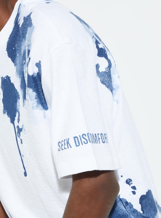 URB_N Men Oversized Tie & Dye T-shirt