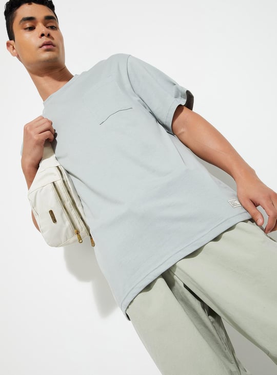 URB_N Men Oversized Solid T-shirt