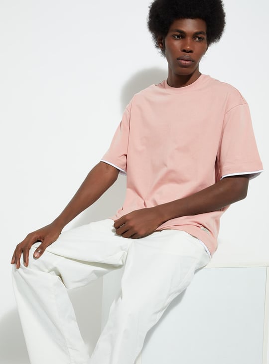 Tシャツ・カットソー BARROW Men T-shirt Pink S5BWUATH084 BW036 BARROW: cotton T-shirt with print - Pink | Barrow t-shirt