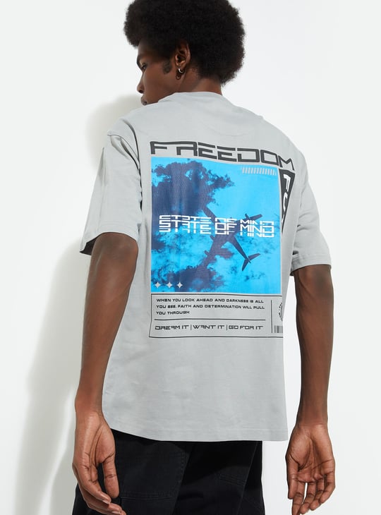 Buy URB_N Men Oversized Back Printed T-shirt Online at just Rs