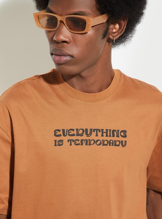 URB_N Men Oversized Back Printed T-shirt