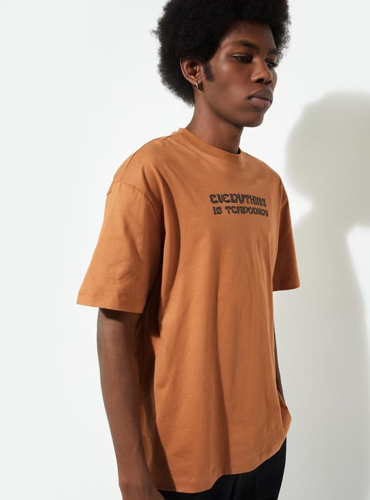 URB_N Men Oversized Back Printed T-shirt