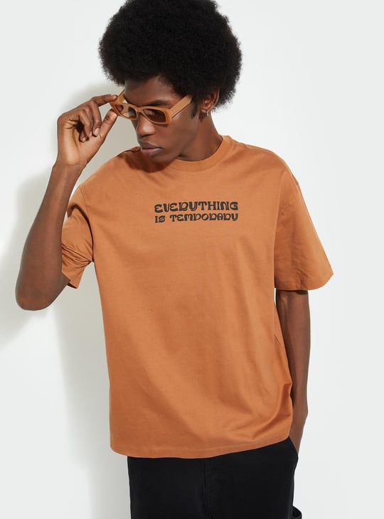 URB_N Men Oversized Back Printed T-shirt
