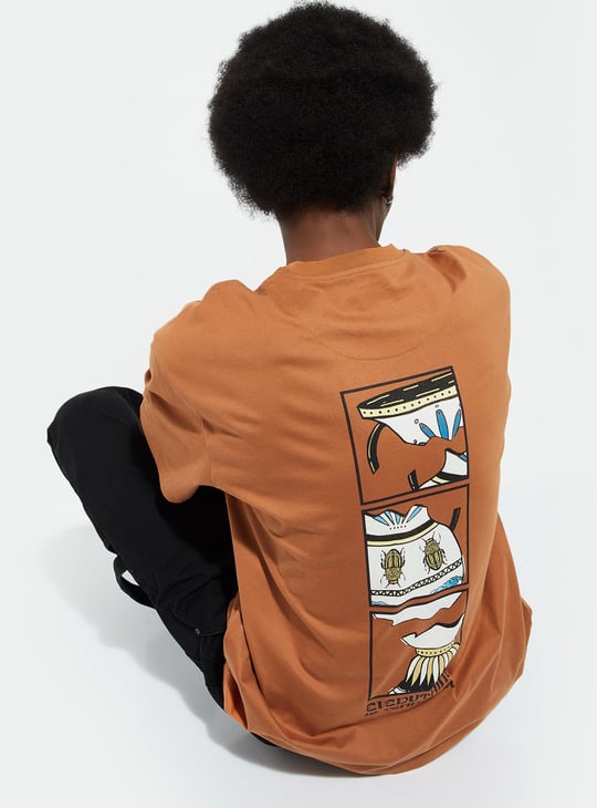URB_N Men Oversized Back Printed T-shirt