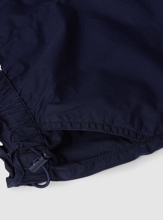 Girls Solid Elasticated Shorts