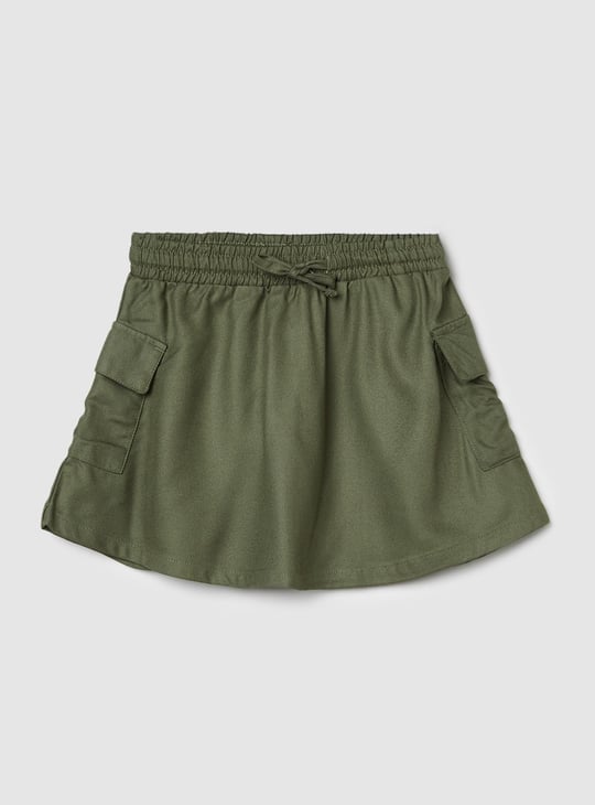 Buy Girls Solid Elasticated A-line Skirt Online at just Rs Buy Girls Solid Elasticated A-line Skirt Online at just Rs