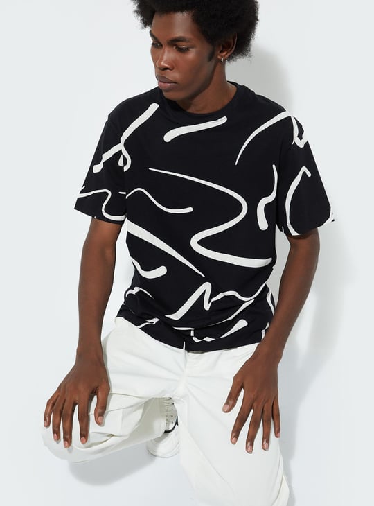 URB_N Men Regular Fit Printed T-shirt