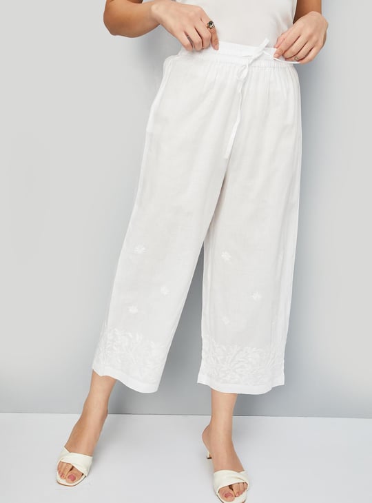 Women Embroidered Palazzos