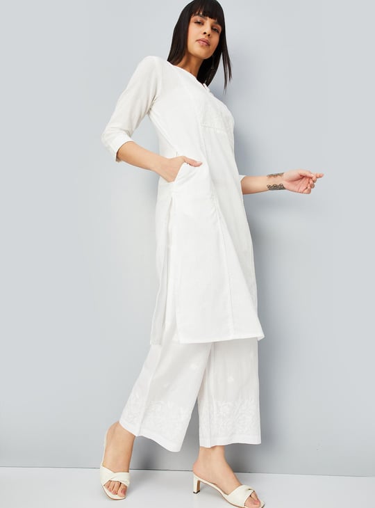 Women Embroidered Palazzos