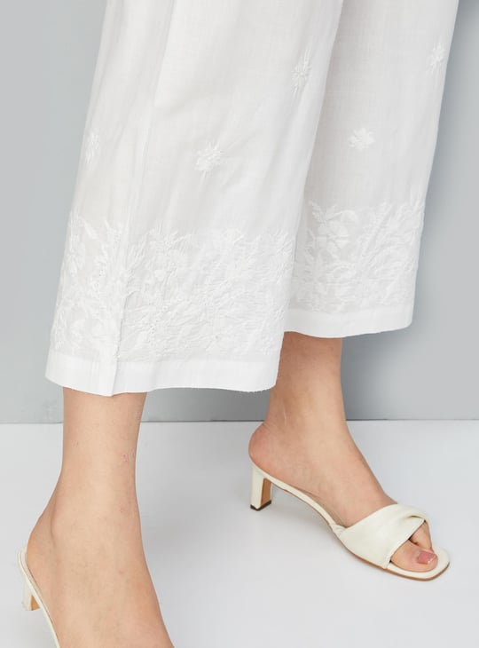 Women Embroidered Palazzos